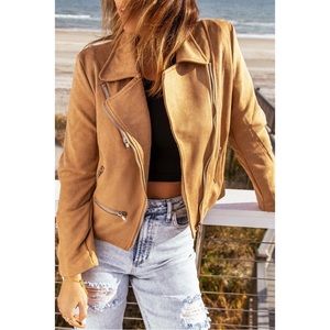 NWOT Karma Suede Jacket Sz S